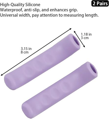 زوجان من الغطاء الواقي لمقبض فرامل الدراجة باللون الأرجواني، أغطية مقود فرامل الدراجة المقاومة للخدش وممتصة للصدمات، مقبض فرامل مضاد للانزلاق من السيليكون لملحقات ركوب الدراجات على الطرق الجبلية in Kuwait