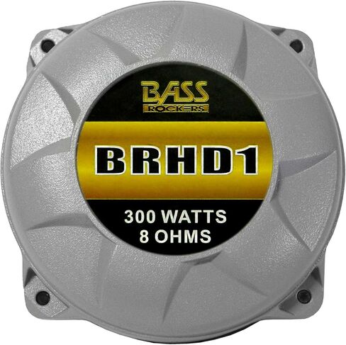 باس روكرز 300 واط، محرك بوق ضغط، برغي على الحلق 1 بوصة (BRHD1) 150 واط RMS 2 بوصة ملف صوتي قابل للاستبدال، عالي جدًا 107 ديسيبل للسيارة الرائعة ذات التردد العالي، المنزل، DJ، أنظمة الصوت الصوتية الاحترافية (BRHD1) in Saudi Arabia