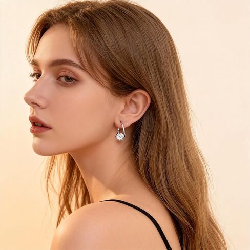 Lymphatic Drainage Slimming Hoop Earrings, Rhinestone Hoop Flysmus Halolux Lymphvity Germanium Earrings Lymphatic Acupuncture Earrings Fashion Jewelry Gift For Women Girls in Kuwait