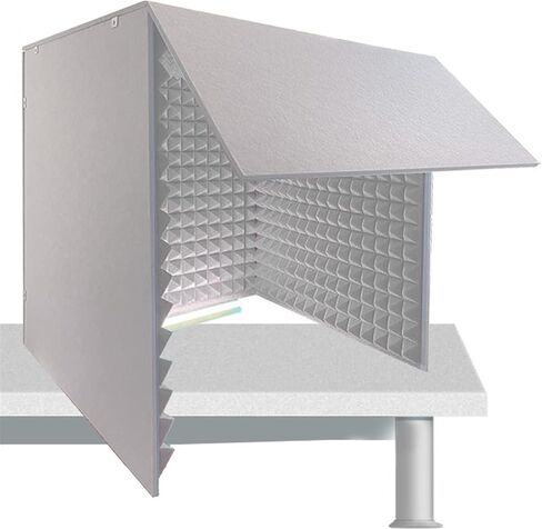 Sound Proofing Panels Sound Proof Foam Panels Vocal Booth 80 * 80 * 80CM Sound Proof Panels for Walls Portable Soundproof Booth for Recording Studio, Home, Offices,Grey in Saudi Arabia