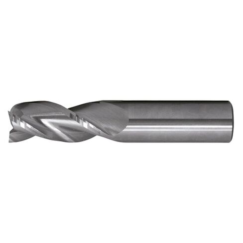 Cleveland C72432 CEM-AM3 Imperial Long Corner Radius End Mill, 1 in Dia Cutter, 0.03 in Corner Radius, 3-1/2 in Length of Cut, 3 Flutes, 1 in Dia Shank, 6 in OAL, Bright (Each) in Saudi Arabia