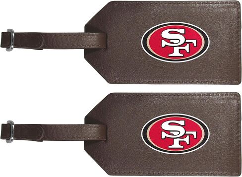 Siskiyou San Francisco 49ers Leather Luggage Strap, 2pk, One Size, Team Colors in Saudi Arabia