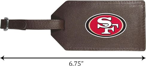 Siskiyou San Francisco 49ers Leather Luggage Strap, 2pk, One Size, Team Colors in Saudi Arabia