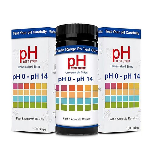 شرائط اختبار الأس الهيدروجيني 0-14 100 قطعة من شرائط اختبار الأس الهيدروجيني العالمية، شرائط الأس الهيدروجيني لاختبار البول واللعاب، شرائط اختبار الأس الهيدروجيني من ورق عباد الشمس لاختبار السوائل والمياه والمختبرات وأحواض السمك والصالات الرياضية وحمامات  in Kuwait