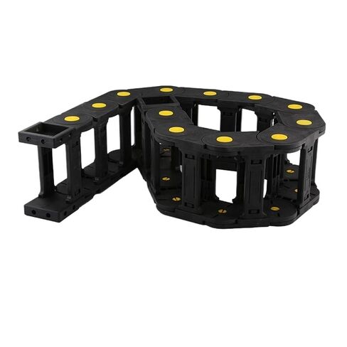 حامل سلسلة سحب بلاستيكي لجسر سلسلة سحب غير مفتوح النهاية لسلسلة محرك أداة آلة الطحن (18 × 50 مم، غطاء مفتوح) in Kuwait