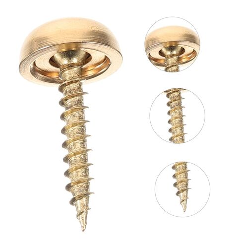 8Pcs Decorative Cap Screws for Mirror Fixing Brass Screws with Caps for Furniture Bathroom Panels and Artwork Durable Easy to Install in Saudi Arabia