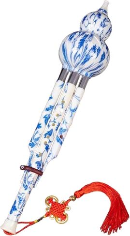 القرع هلوت الصينية هولوسي الناي آلة النفخ الشعبية الصينية التقليدية، متعدد الألوان مفتاح C in Kuwait