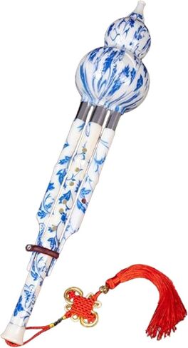 القرع هلوت الصينية هولوسي الناي آلة النفخ الشعبية الصينية التقليدية، متعدد الألوان مفتاح C in Kuwait