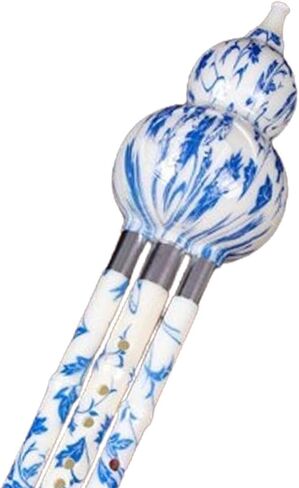 القرع هلوت الصينية هولوسي الناي آلة النفخ الشعبية الصينية التقليدية، متعدد الألوان مفتاح C in Kuwait