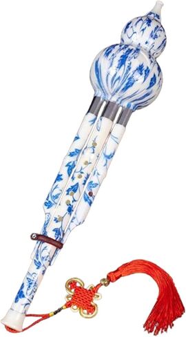 القرع هلوت الصينية هولوسي الناي آلة النفخ الشعبية الصينية التقليدية، متعدد الألوان مفتاح C in Kuwait