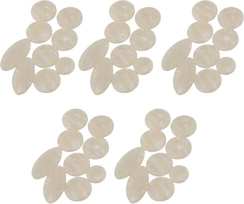 Yibuy 45 قطعة من أزرار المفاتيح البلاستيكية الساكسفون الساكسفون لآلات النفخ الخشبية in Kuwait