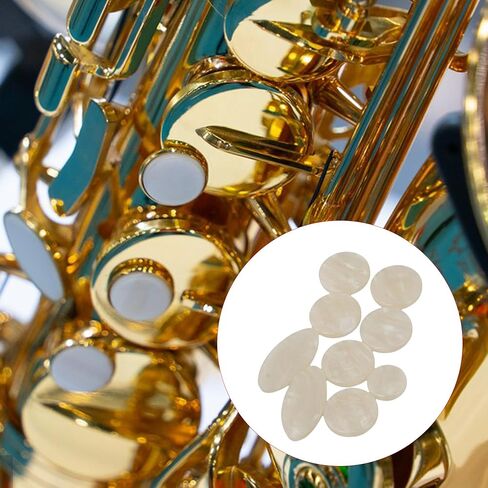 Yibuy 45 قطعة من أزرار المفاتيح البلاستيكية الساكسفون الساكسفون لآلات النفخ الخشبية in Kuwait