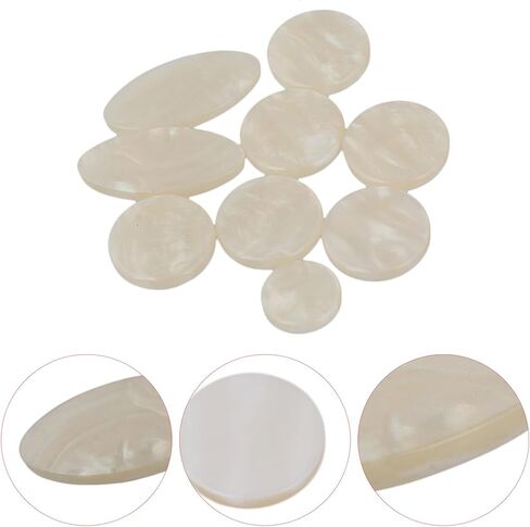 Yibuy 45 قطعة من أزرار المفاتيح البلاستيكية الساكسفون الساكسفون لآلات النفخ الخشبية in Kuwait