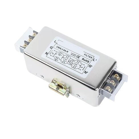 CW4L3-3A/6A/10A/20A/30A-R Three-Pole Rail Hole Installation Single-Phase AC high Performance Anti-Interference 220v Power Filter(CW4L3-10A-R) in Kuwait
