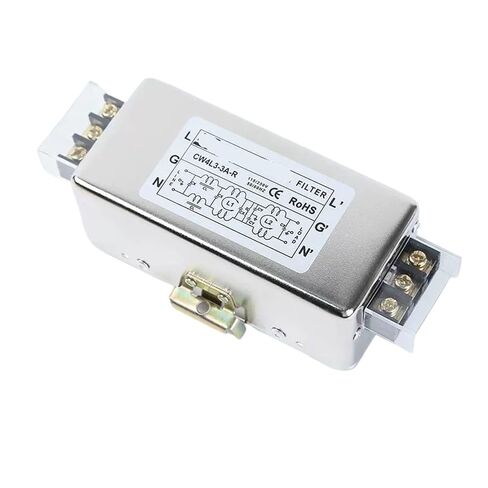 CW4L3-3A/6A/10A/20A/30A-R Three-Pole Rail Hole Installation Single-Phase AC high Performance Anti-Interference 220v Power Filter(CW4L3-10A-R) in Saudi Arabia