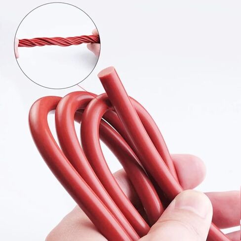 Rubber sheets, High-Density Rubber Rods, for Home Garden Silicone Gasket Trim Seal Strips O Ring Accessories(Diameter 18mm x1M) in Kuwait