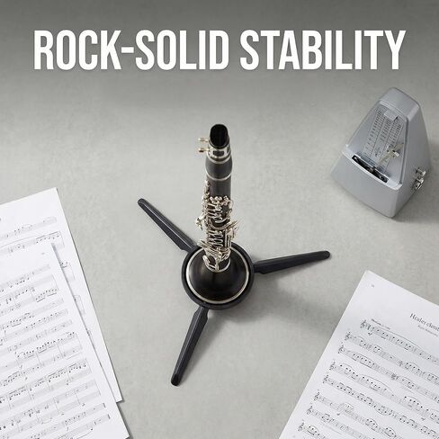 Cecilio Clarinet Stand,Portable Travel Clarinet Holder Instrument Tripod Holder in Kuwait