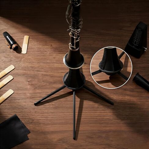 Cecilio Clarinet Stand,Portable Travel Clarinet Holder Instrument Tripod Holder in Kuwait