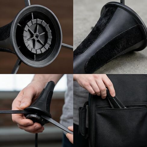 Cecilio Clarinet Stand,Portable Travel Clarinet Holder Instrument Tripod Holder in Kuwait