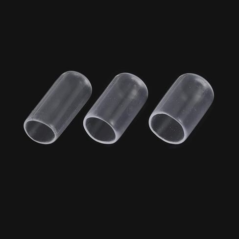 60 قطعة قبعات نهاية مطاطية مستديرة 9/32 "3/8" 1/2 "(7 مللي متر 10 مللي متر 12 مللي متر) غطاء من الفينيل الشفاف واقيات خيط المسمار مجموعة متنوعة in Saudi Arabia