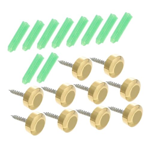Lurrose 10Pcs Decorative Mirror Screws Fasteners Polished Covers for Sign Advertising Waterproof Suitable for Frameless Mirrors Easy Installation in Saudi Arabia