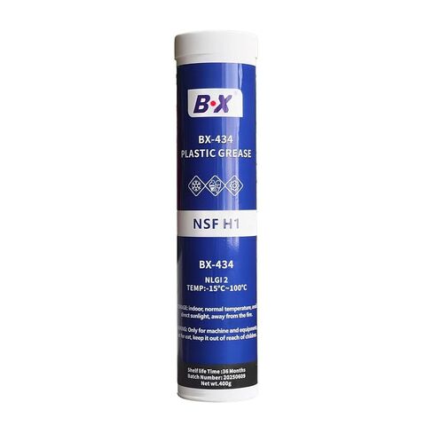 BX-434 NSF H1 شحم بلاستيكي من الفئة الغذائية 14.1 أونصة عبوة واحدة | مواد التشحيم الصناعية لمعدات تجهيز الأغذية | ماكينات الآيس كريم، رولمانات النقل، خطوط المشروبات | نلجي 2 | -15 درجة مئوية إلى 100 درجة مئوية in Kuwait