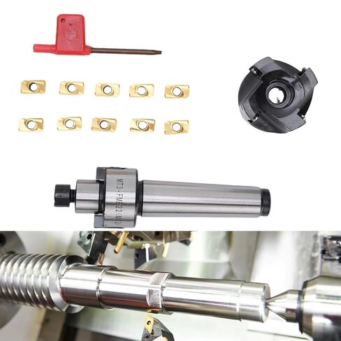 Generic High Speed Indexable End Mill Cutter Set with Carbide Inserts for CNC Machine, Main Accessories for Milling Machines, Drill, and Bench Drills in Saudi Arabia