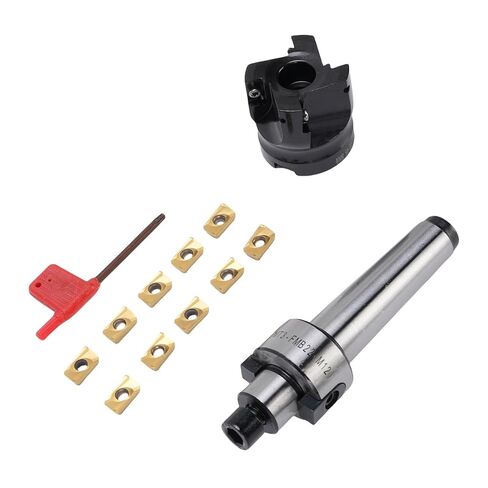 Generic High Speed Indexable End Mill Cutter Set with Carbide Inserts for CNC Machine, Main Accessories for Milling Machines, Drill, and Bench Drills in Saudi Arabia
