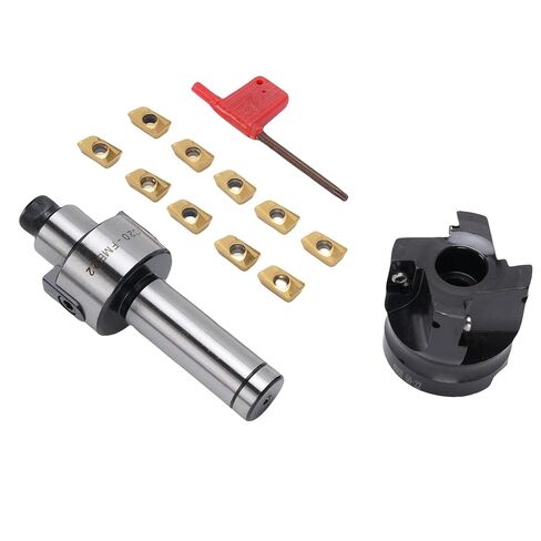 Generic 400R 50 22 4T End Mill Cutter، دعم ممتد لمخرطة CNC مع 10 إدخالات APMT1604، مجموعة طحن الوجه للأسطح المتدرجة in Saudi Arabia