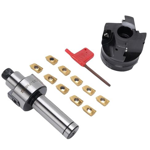 Generic 400R 50 22 4T End Mill Cutter، دعم ممتد لمخرطة CNC مع 10 إدخالات APMT1604، مجموعة طحن الوجه للأسطح المتدرجة in Saudi Arabia