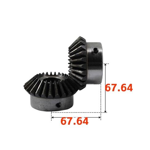 Steel Heavy Duty Motor Pinion Gear 2pcs 4M 20Teeth Inner Hole 20-40mm Meshing Angle Steel Bevel Gear Screw M5(24mm Keyway 8mm) in Saudi Arabia