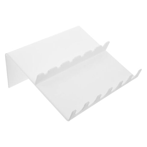 FOMIYES Plastic Z-Shaped Pipette Rack Holder for Laboratory Use, Multi-Slot Micropipette Stand Organizer with Test Tube Storage, Sturdy Plastic Pipette Holder for Lab Samples and Tools in Saudi Arabia