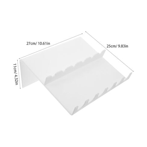 FOMIYES Plastic Z-Shaped Pipette Rack Holder for Laboratory Use, Multi-Slot Micropipette Stand Organizer with Test Tube Storage, Sturdy Plastic Pipette Holder for Lab Samples and Tools in Saudi Arabia