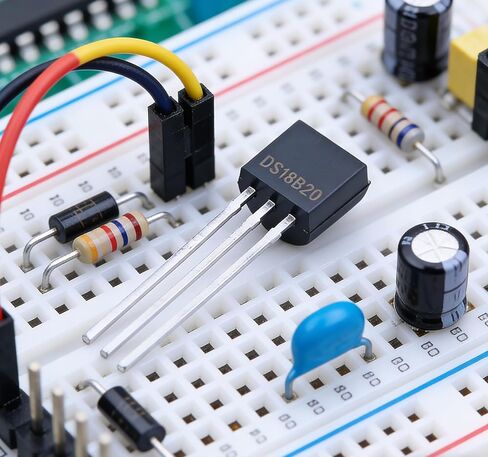 10PCS DS18B20 Digital Temperature Sensor TO-92 – 1-Wire Interface, 3V-5.5V for Arduino, Raspberry Pi & DIY Electronics Projects in Saudi Arabia