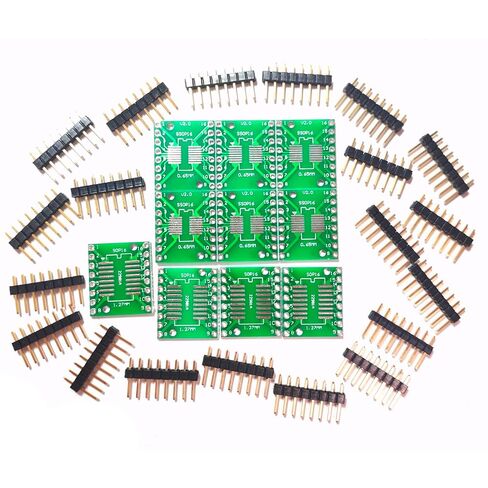 10pcs SOP16 SSOP16 TSSOP16 to DIP16 PCB Pin Board SMD to DIP Adapter PCB Proto Board 0.65mm/1.27mm PCB Board Converter Socket for with Xgecu T48 T76 RT80H Chip Prorammer IC Socket in Saudi Arabia