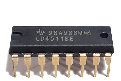 CD4511BE CD4511B CD4511 CMOS BCD-to-7-Segment LED Latch Decoder Drivers Breadboard-Friendly IC DIP-16 (Pack of 10) in Saudi Arabia