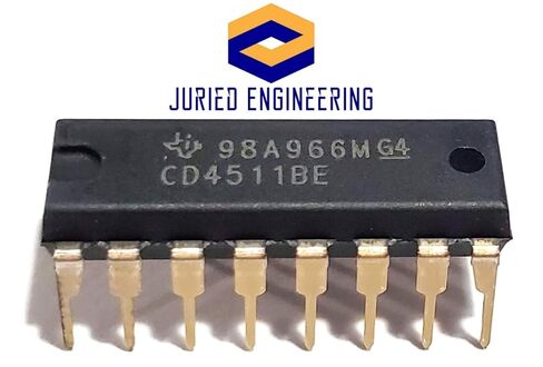 CD4511BE CD4511B CD4511 CMOS BCD-to-7-Segment LED Latch Decoder Drivers Breadboard-Friendly IC DIP-16 (Pack of 10) in Saudi Arabia