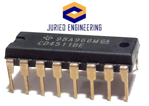 CD4511BE CD4511B CD4511 CMOS BCD-to-7-Segment LED Latch Decoder Drivers Breadboard-Friendly IC DIP-16 (Pack of 10) in Saudi Arabia