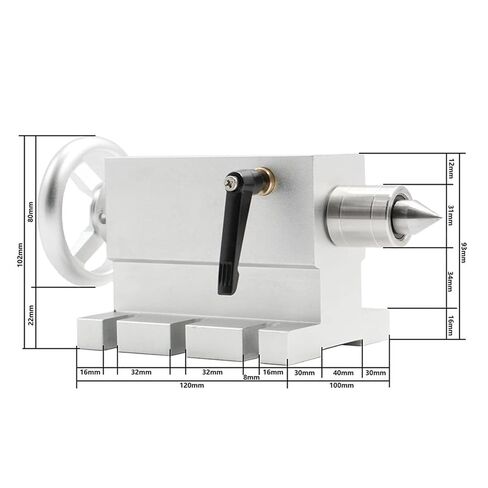 محرك تروس دودة تيار مستمر 4 فك 100 مللي متر 4th + تايلستوك تقسيم رأس الدوران باستخدام الحاسب الآلي/مجموعة لجهاز التوجيه باستخدام الحاسب الآلي الصغير/نقش أعمال الخشب in Kuwait