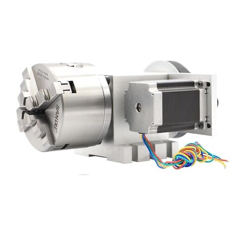 محرك تروس دودة تيار مستمر 4 الفك 100 مللي متر نك 4th نسبة التخفيض 6:1 نك تقسيم الرأس/دوران عدة Nema23 لآلة الحفر على الخشب in Kuwait