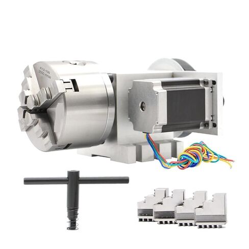 محرك تروس دودة تيار مستمر 4 الفك 100 مللي متر نك 4th نسبة التخفيض 6:1 نك تقسيم الرأس/دوران عدة Nema23 لآلة الحفر على الخشب in Kuwait
