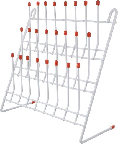 SAFIGLE Laboratory Beaker Drying Holder 24-Position Steel Glassware Drying Rack with Plastic Coating for Science Lab Equipment and Test Tube Draining in Saudi Arabia