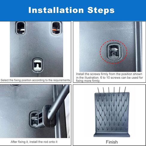 27 Pegs Black Glass Bottle Drying Rack 2PCS - Wall-Mount/Free-Standing Detachable Pegs for Lab Supply Cleaning Equipment or Science Use in Kuwait