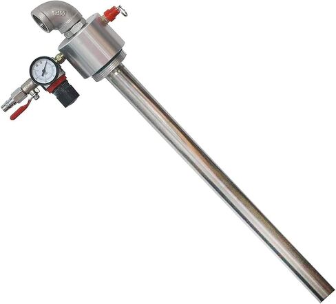 Air Operated Oil Transfer Pump, Pneumatic Diluent Pump, Stainless Steel Pneumatic, with Air Pressure Gauge and Safety Valve, for Transport Diesel, Engine, Hydraulic. in Saudi Arabia