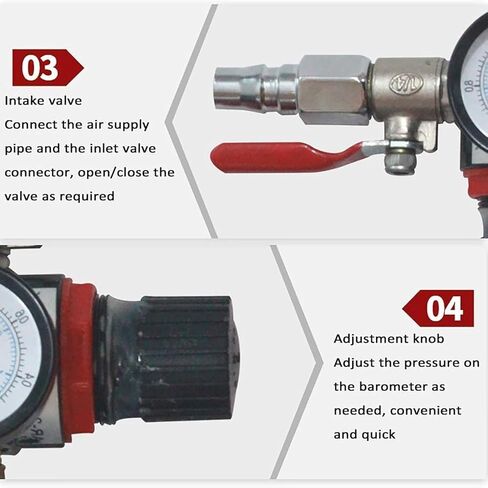 Air Operated Oil Transfer Pump, Pneumatic Diluent Pump, Stainless Steel Pneumatic, with Air Pressure Gauge and Safety Valve, for Transport Diesel, Engine, Hydraulic. in Saudi Arabia