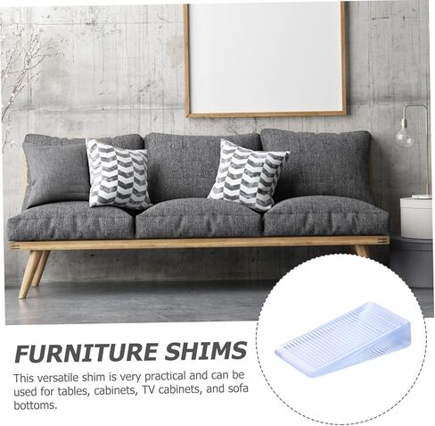 DOITOOL 12Pcs Furniture Leveling Shims Durable Wedges for Home Use Prevents Furniture Sliding for Tables Chairs and Refrigerators in Saudi Arabia