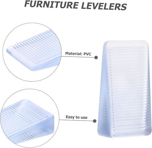 DOITOOL 12Pcs Furniture Leveling Shims Durable Wedges for Home Use Prevents Furniture Sliding for Tables Chairs and Refrigerators in Saudi Arabia
