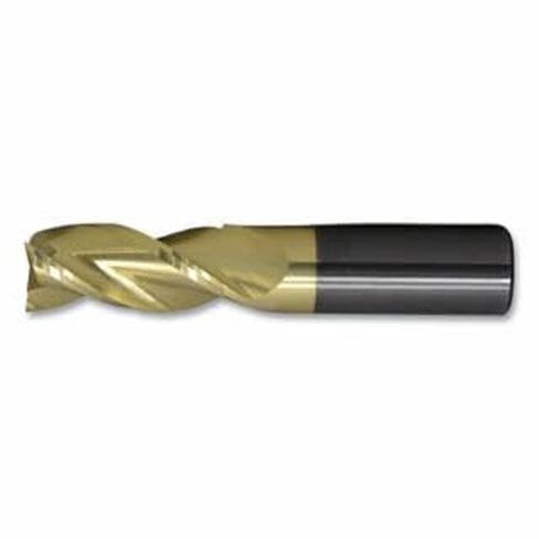 Cleveland C84172 CEM-AM3-ZN Imperial Regular Corner Radius End Mill, 1/2 in Dia Cutter, 0.03 in Corner Radius, 1-1/4 in Length of Cut, 3 Flutes, 1/2 in Dia Shank, 3 in OAL, Zirconium Nitride (Each) in Saudi Arabia