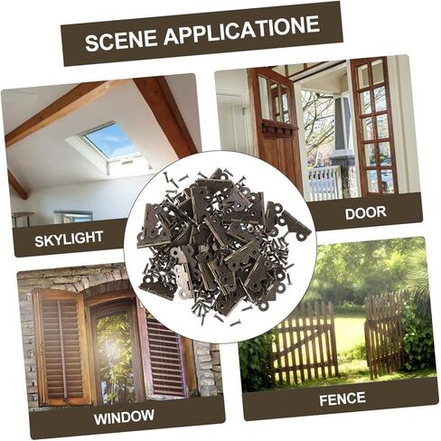 Gatuida 48pcs Antique Butterfly Hinges for Jewelry Box Engraved Hinges Screws for Craft Projects Easy to Install for Vintage Furniture and Cabinets in Saudi Arabia