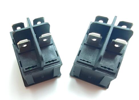 30A 250V KCD4 الروك التبديل DPST 4-pin الأخضر مضيئة 120V الروك تبديل التبديل على قبالة الثقيلة T125-2Pack (الأخضر) in Kuwait